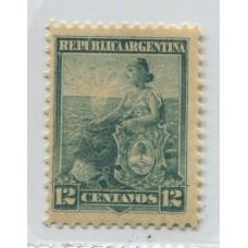 ARGENTINA 1899 GJ 247 ESTAMPILLA NUEVA MINT DENTADO 12 x 12 U$ 14
